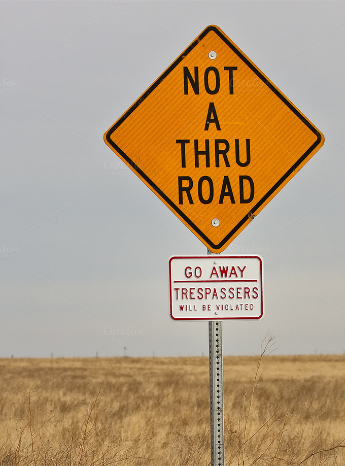 Humorous Road Sign ~ Abstract Photos on Creative Market