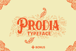 Prodia Typeface + Bonus