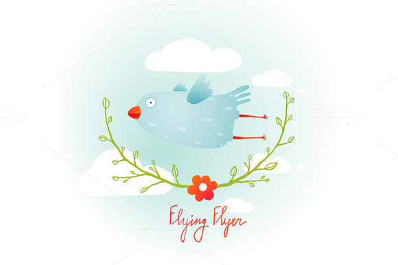 Flying Bird Cartoon Flying Bird Cartoon