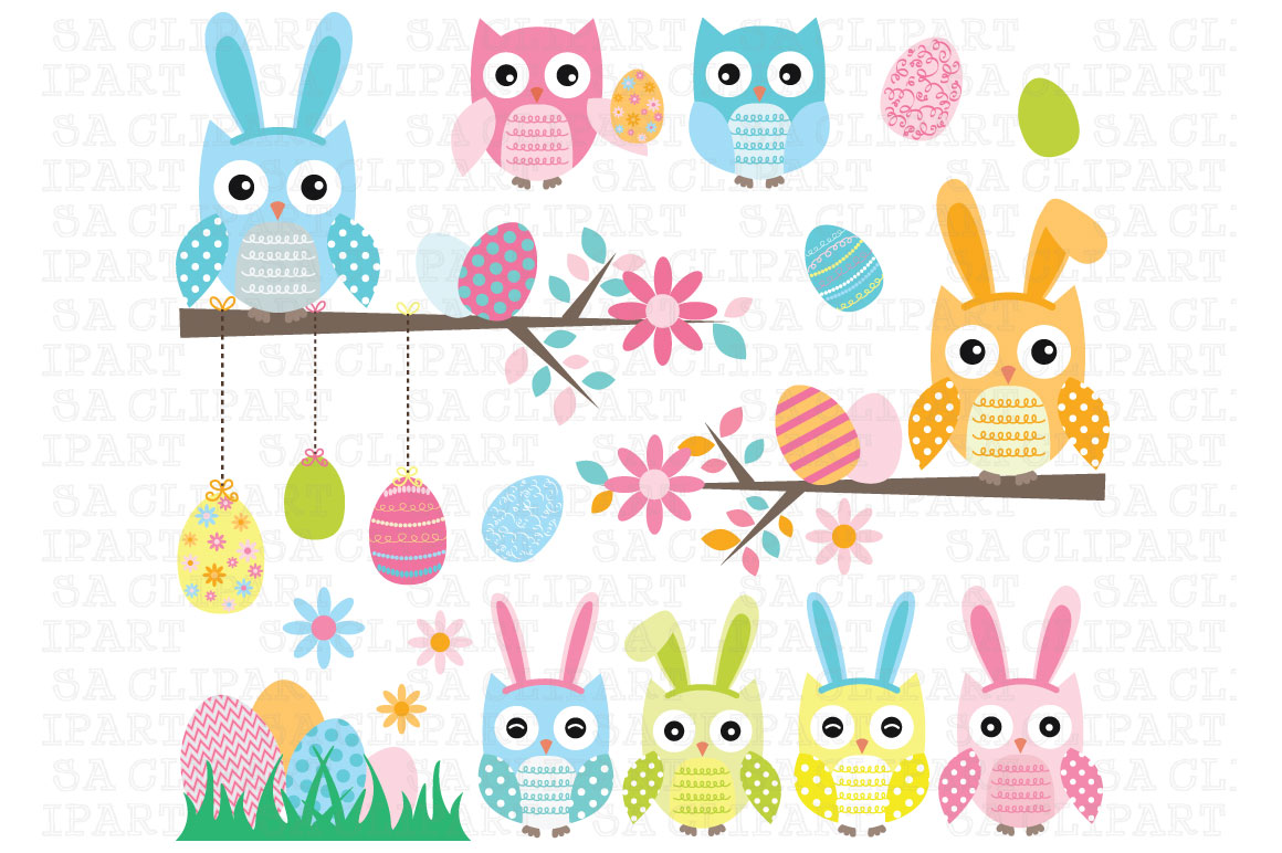 free easter owl clip art - photo #5