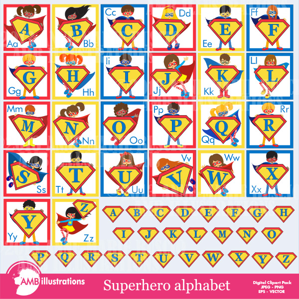 photography joomla for theme Alphabet 496 ~ Illustrations on Superhero Clipart AMB