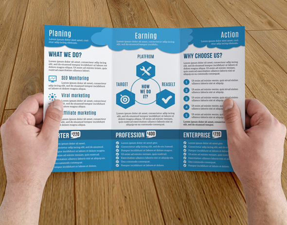 Social marketing brochure-V80 ~ Brochure Templates on ...