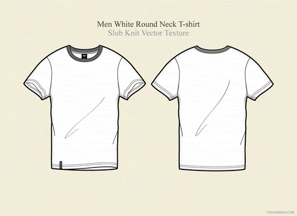 Men White Round Neck T-shirt ~ Illustrations on Creative ...