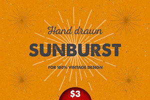 Hand Drawn sunburst