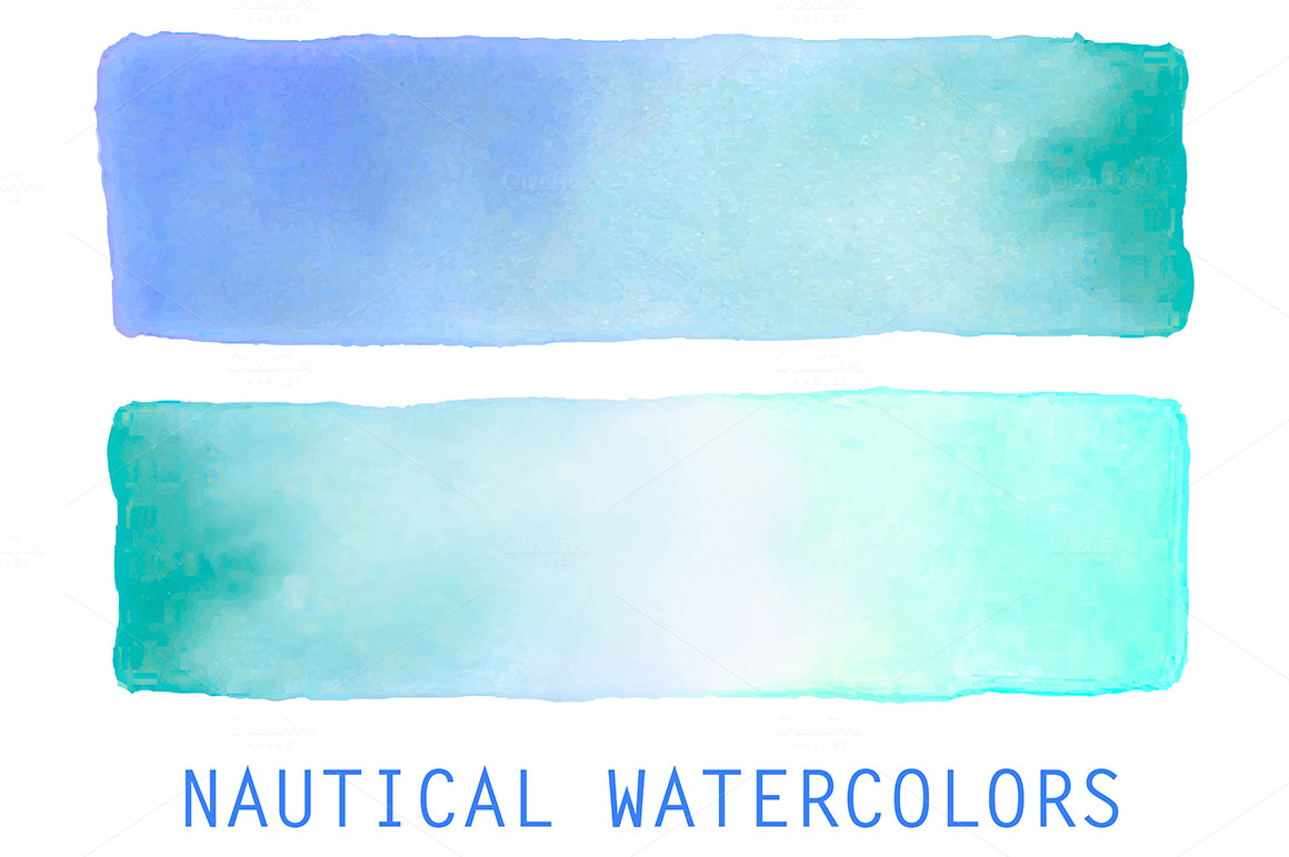 Watercolor banners ~ Textures on Creative Market