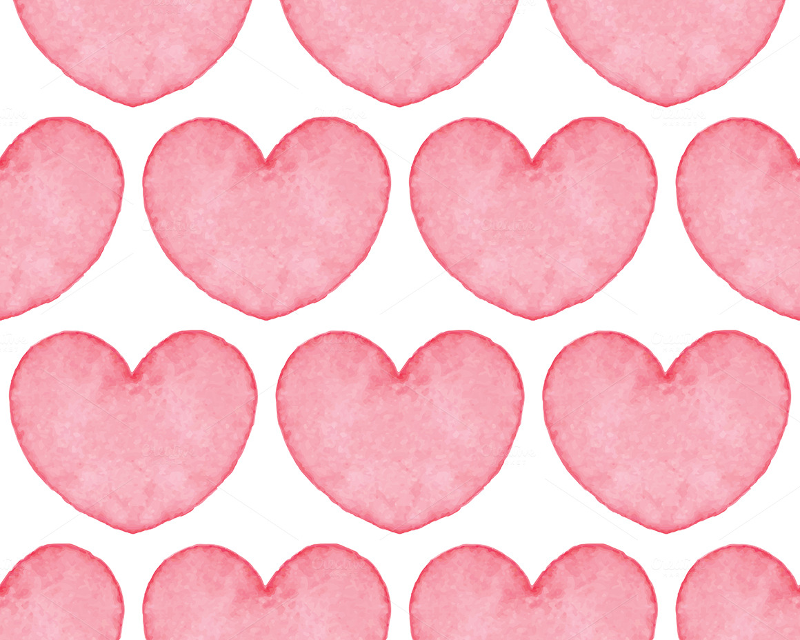 Watercolor Hearts Seamless Pattern Seamless Watercolor Texture Patterns On Creative