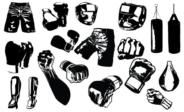 Crests Vector Pack Mma Fight Gear Vector Pack