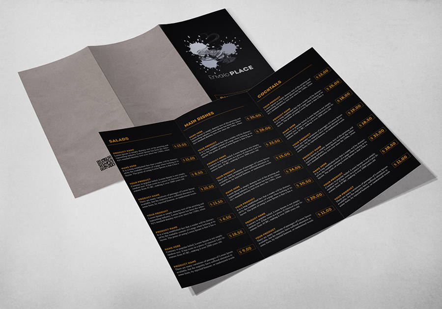 Tri fold menu template ~ Brochure Templates on Creative Market Tri fold menu template ~ Brochure Templates on Creative Market