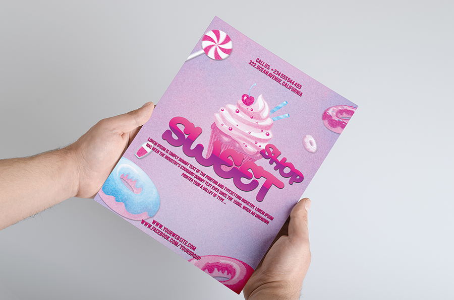 Sweet shop flyer ~ Flyer Templates on Creative Market