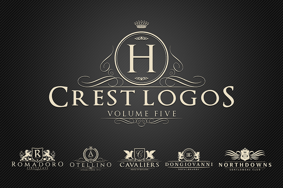 Heraldic Crest Logos Vol.5 Logo Templates on Creative Market