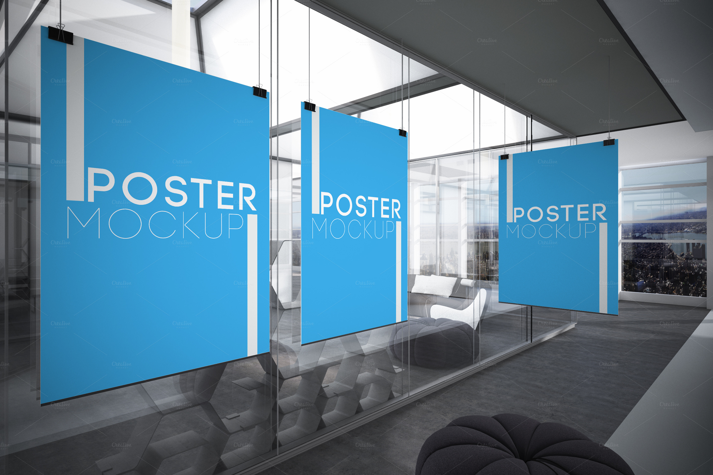 Download Office Posters Mockup ~ Product Mockups on Creative Market