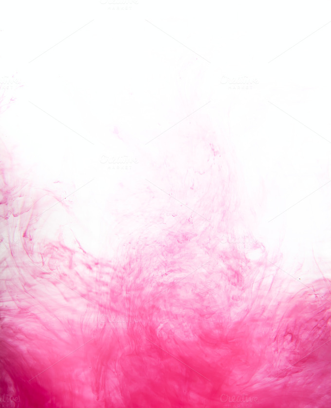 pink paint in water background