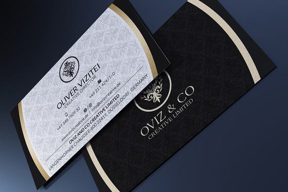 Gold And Black Business Card Business Card Templates On Creative Market Black And Gold Business Card Template
