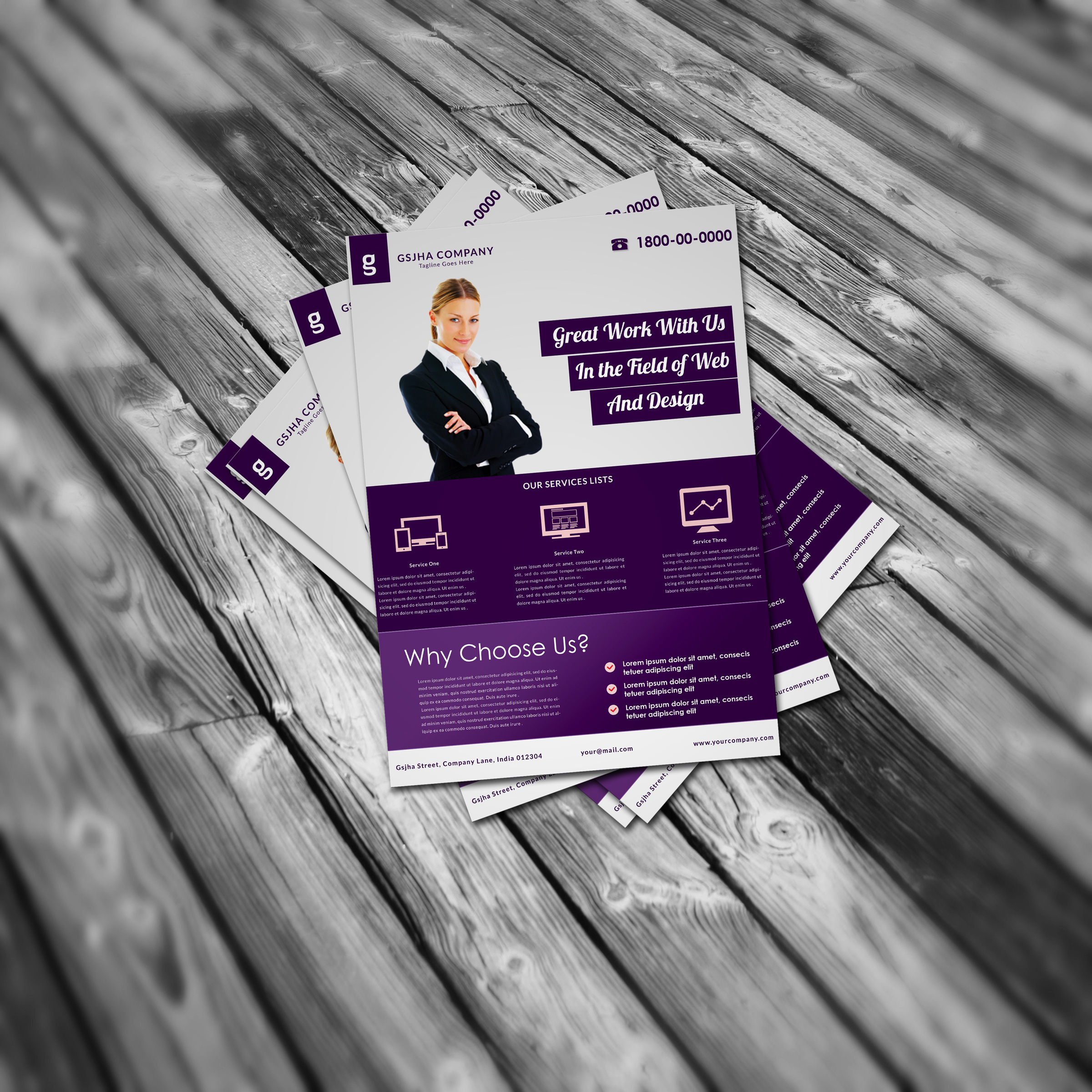 Flyer Mockup ~ Product Mockups on Creative Market