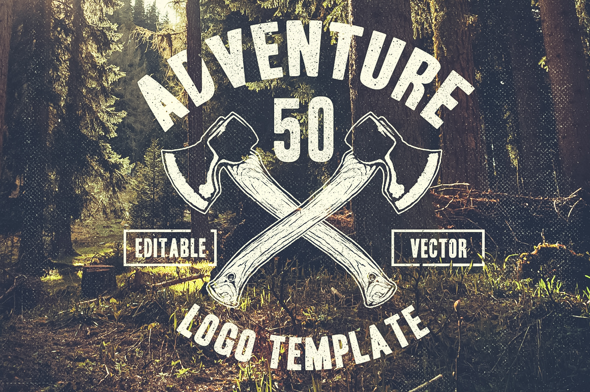 50 Retro Adventure Logo ~ Logo Templates on Creative Market