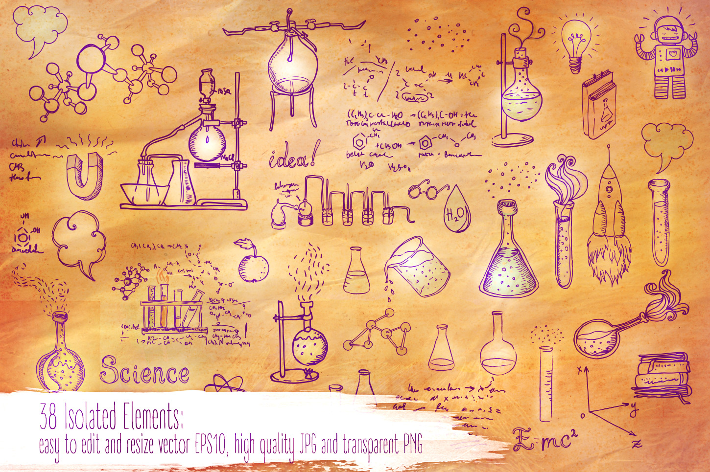 Vintage Science Illustrations on Creative Market