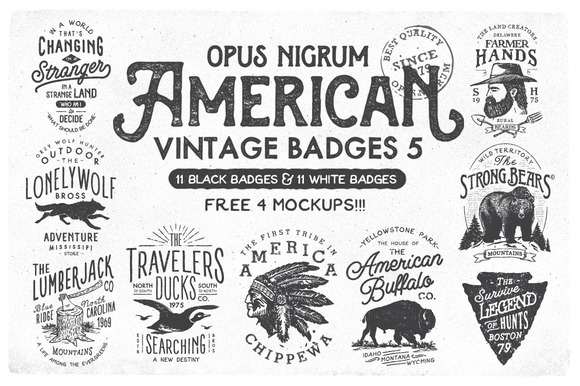 [Image: american-vinatge-badges-5-cm-opus-nigrum...1423028545]
