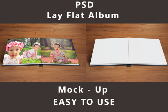 Download Lay Flat - Album - Mock up ~ Product Mockups on Creative ...