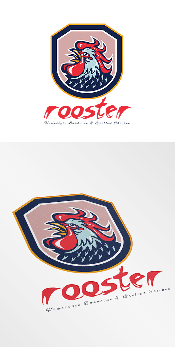 Rooster Chicken Grill Logo
