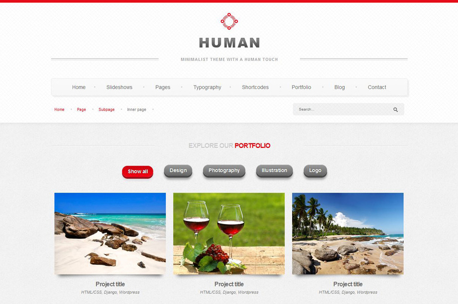 Human - Responsive HTML5 theme ~ HTML/CSS Themes on Creative Market