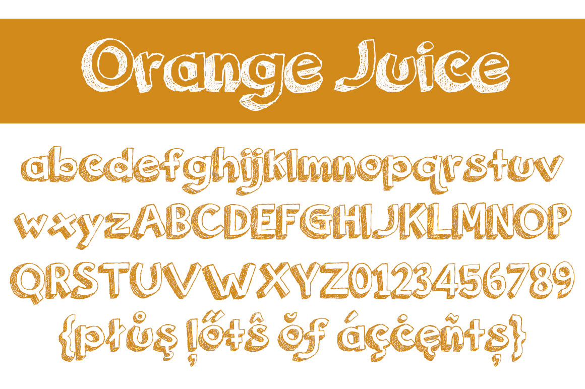 Orange Juice Display Fonts on Creative Market