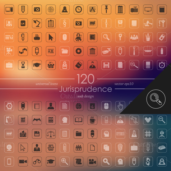 120 JURISPRUDENCE icons ~ Icons on Creative Market