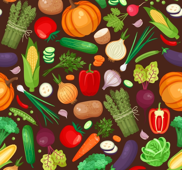 Vegetables seamless pattern Patterns on Creative Market