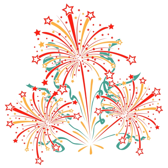 Bursting fireworks ~ Illustrations on Creative Market