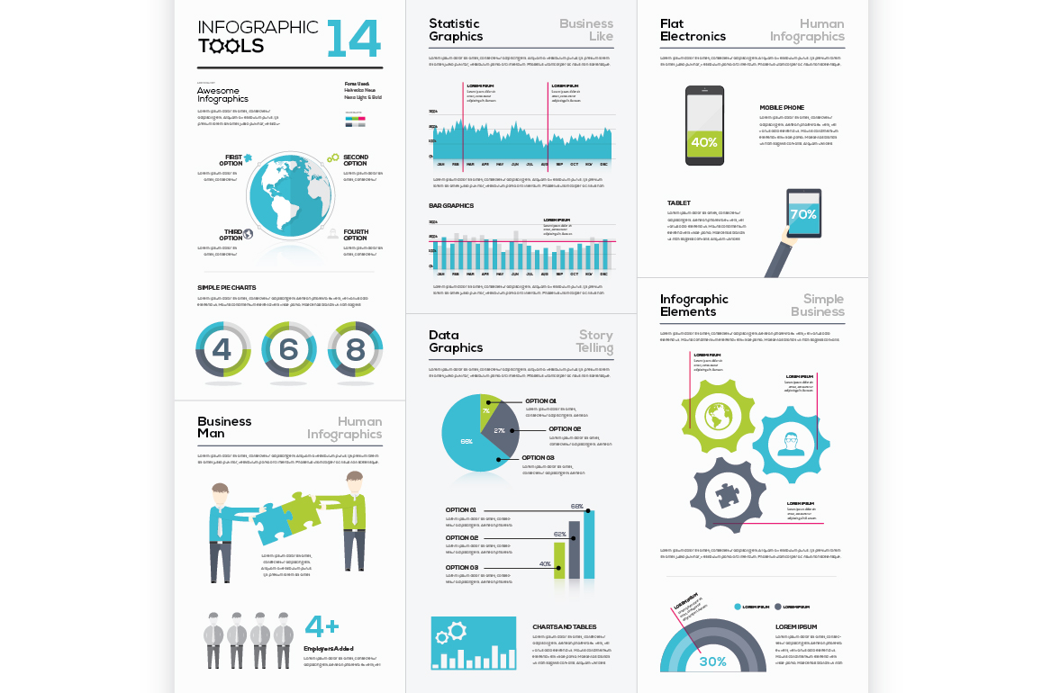 Infographic Tools 14 ~ Illustrations on Creative Market