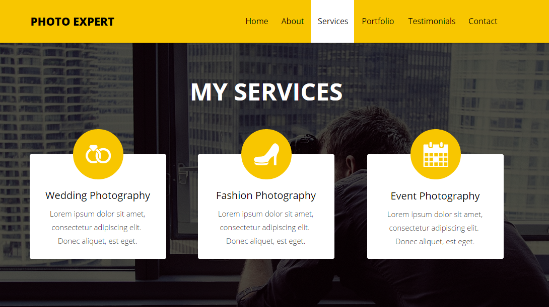 Photo Expert Adobe Muse Template Website Templates On Creative Market Photo Expert Adobe Muse Template Website Templates On Creative Market
