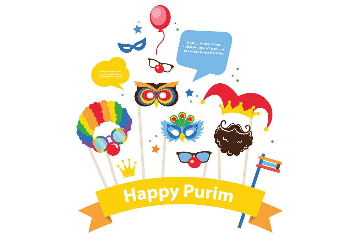 Purim, Carnival and Halloween cards ~ Illustrations on Creative Market