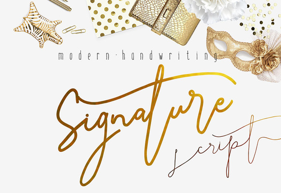 handwriting signature font Handwriting ~ Script Modern Signature on Script Fonts