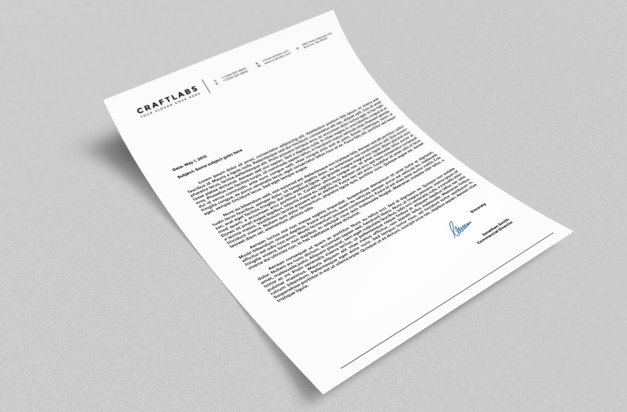 Corporate Letterhead 4 with MS Word ~ Stationery Templates on Creative ...