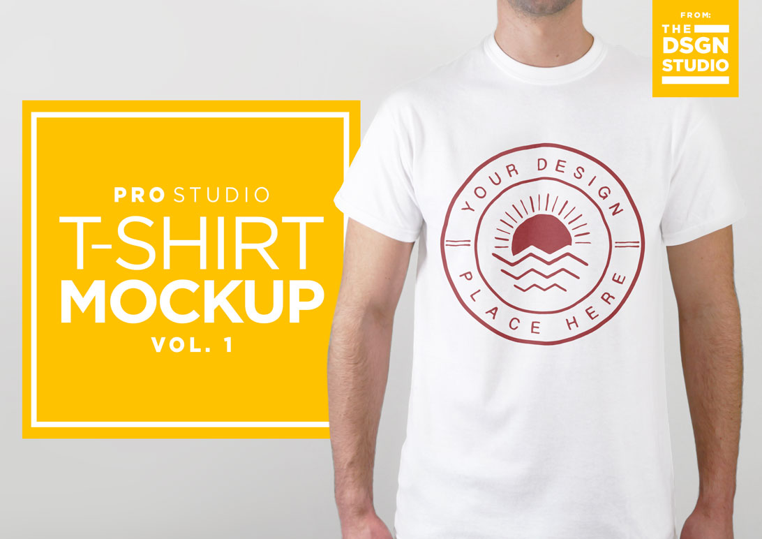 Download Studio Realistic T-Shirt Mockup ~ Product Mockups on ...
