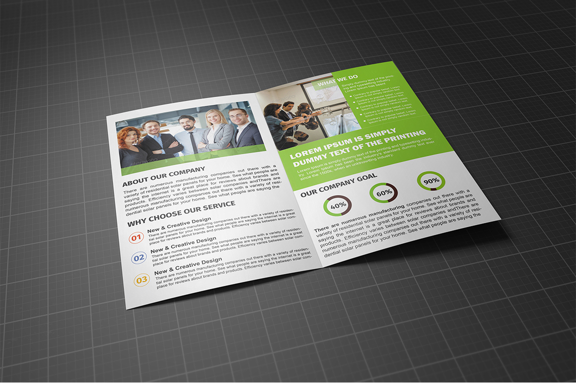 Bifold Corporate Brochure Template ~ Brochure Templates on Creative Market