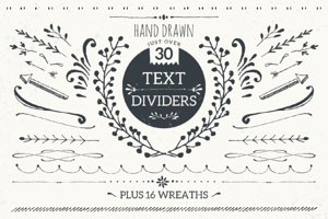 Text dividers mini pack