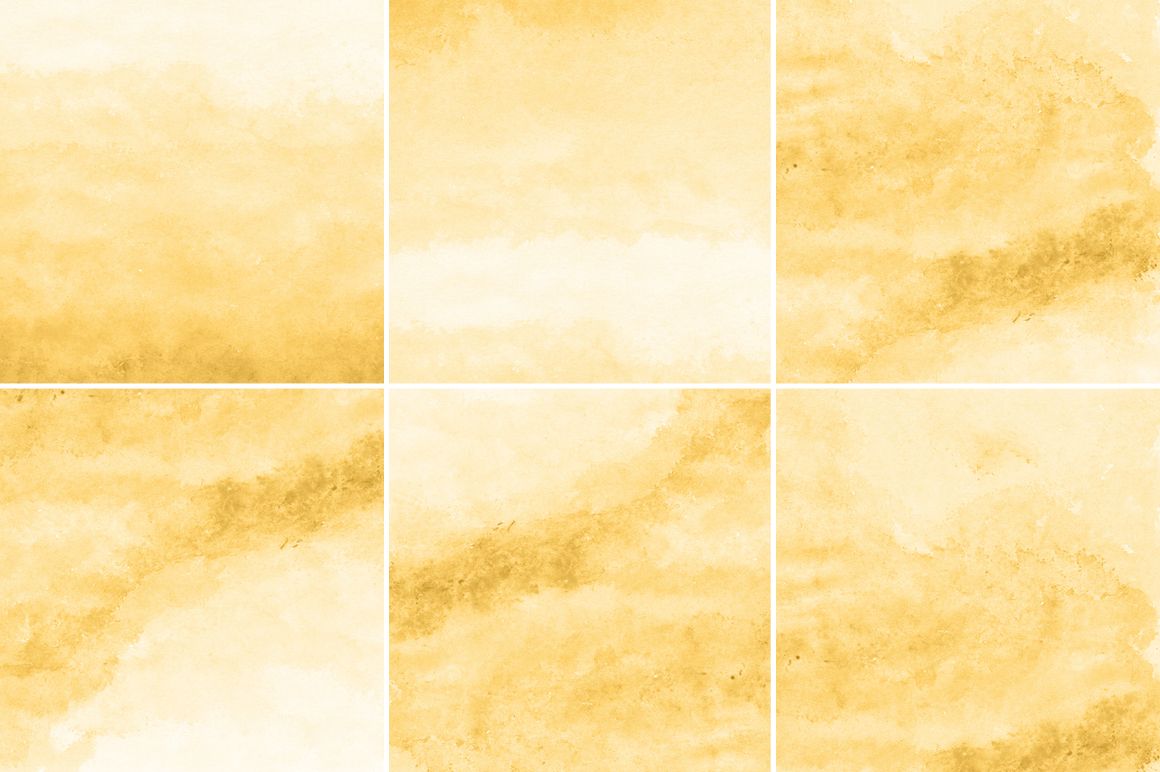 Yellow Gold Watercolor Backgrounds ~ Textures on Creative Market