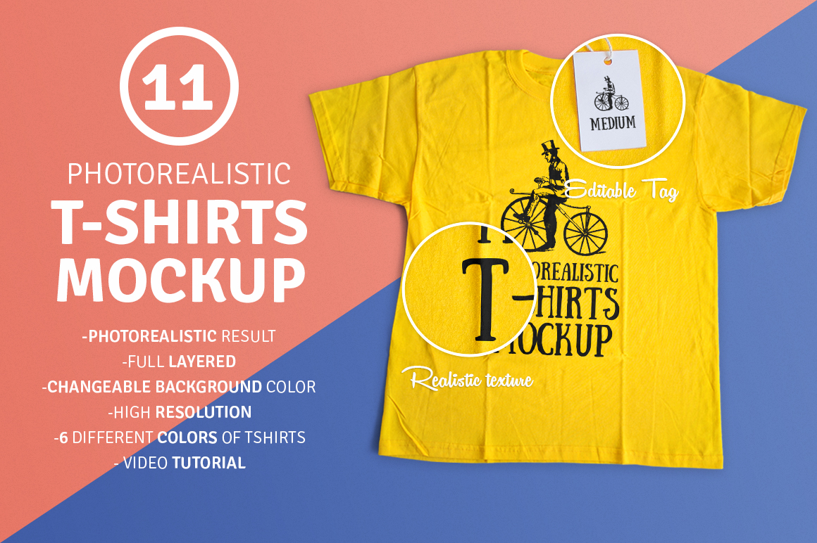 photorealistic mockup 2 t-shirt ~ on Product Mockup Shirt Photorealistic 11 T Mockups