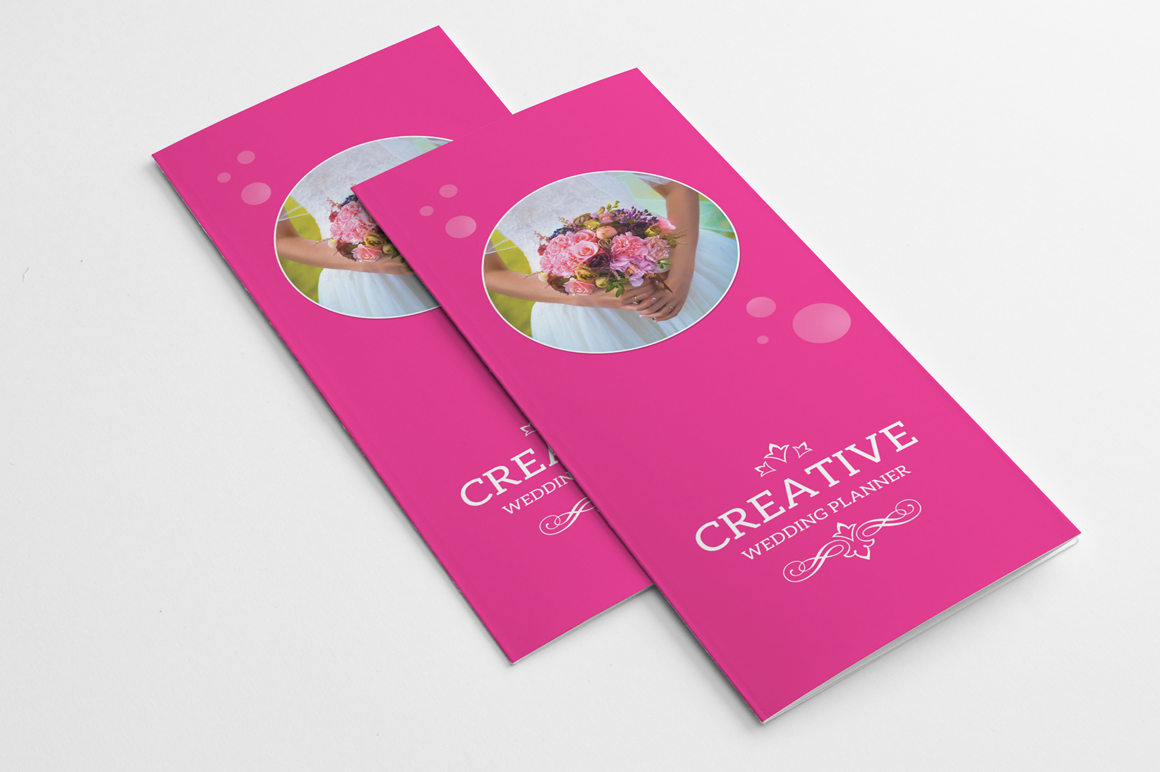 Wedding Planner Trifold Brochure Templates on Creative