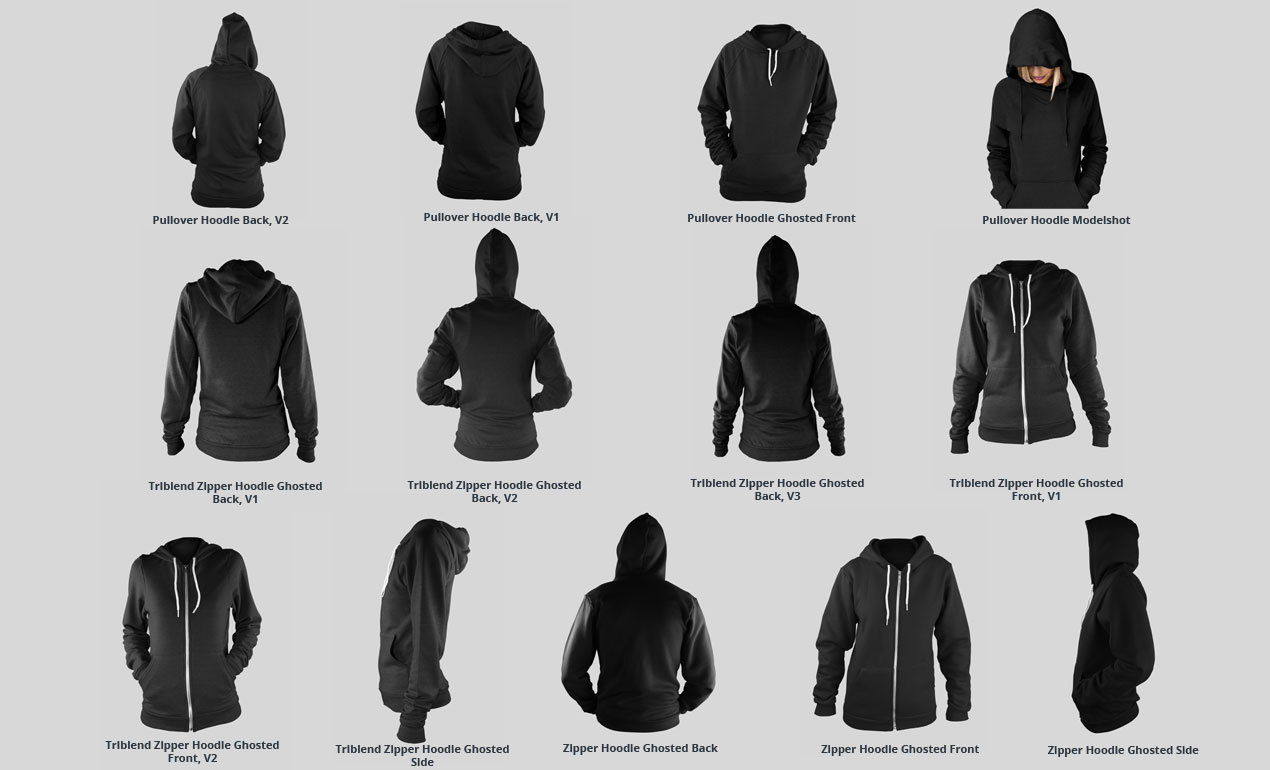 Download Ladies Ghosted Hoodie Mockup PSDs ~ Product Mockups on ...