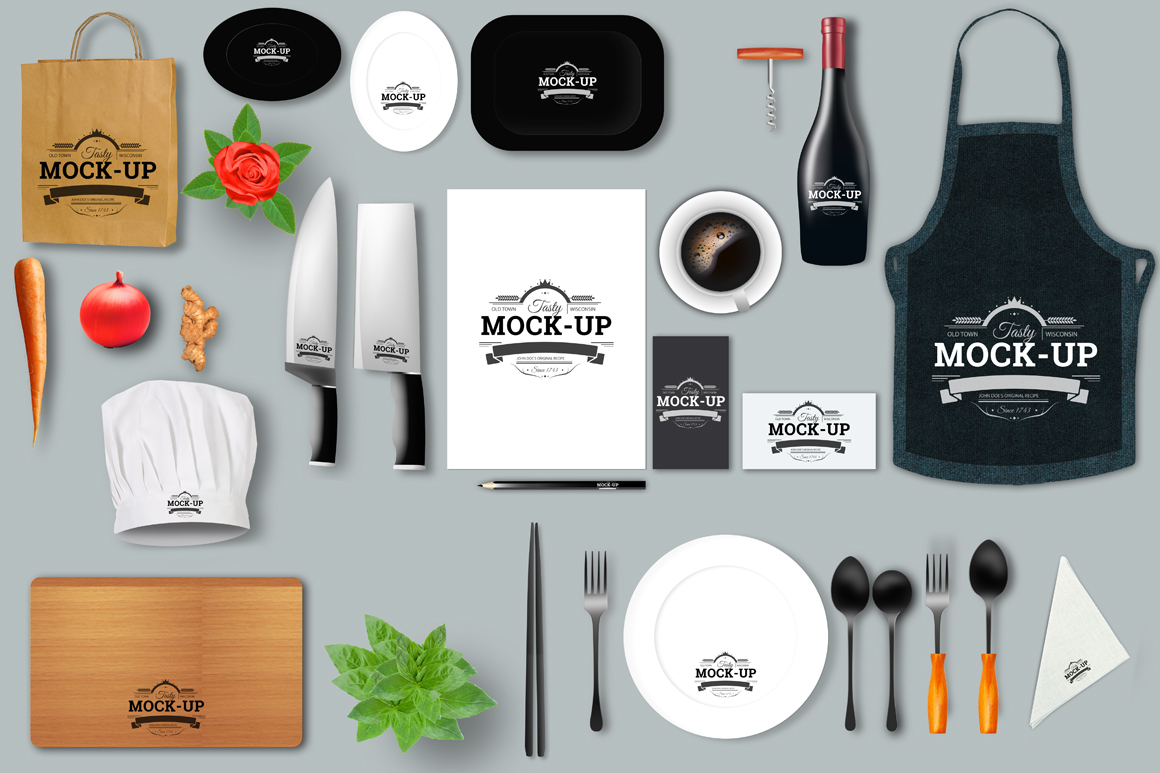 Download Restaurant Mock-Up Creator ~ Product Mockups on Creative ...