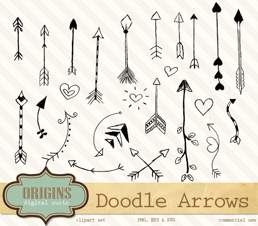free doodle arrows clip art - photo #10