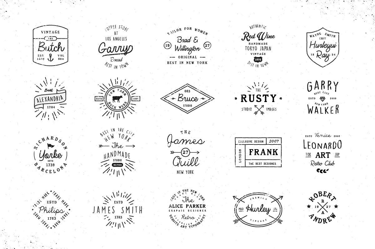 20 Name Badges ~ Logo Templates on Creative Market