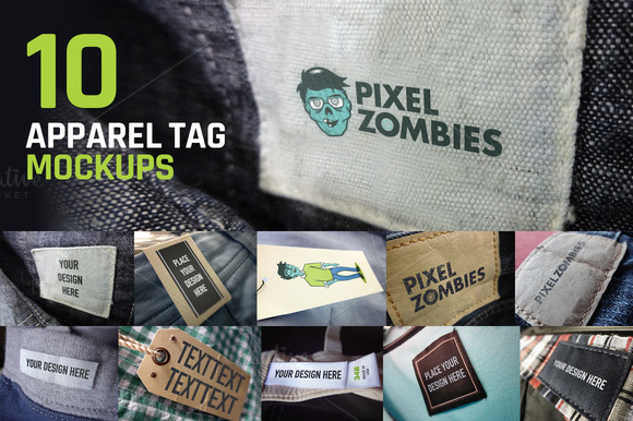 Download 10 Apparel Tag Mockups ~ Product Mockups on Creative Market