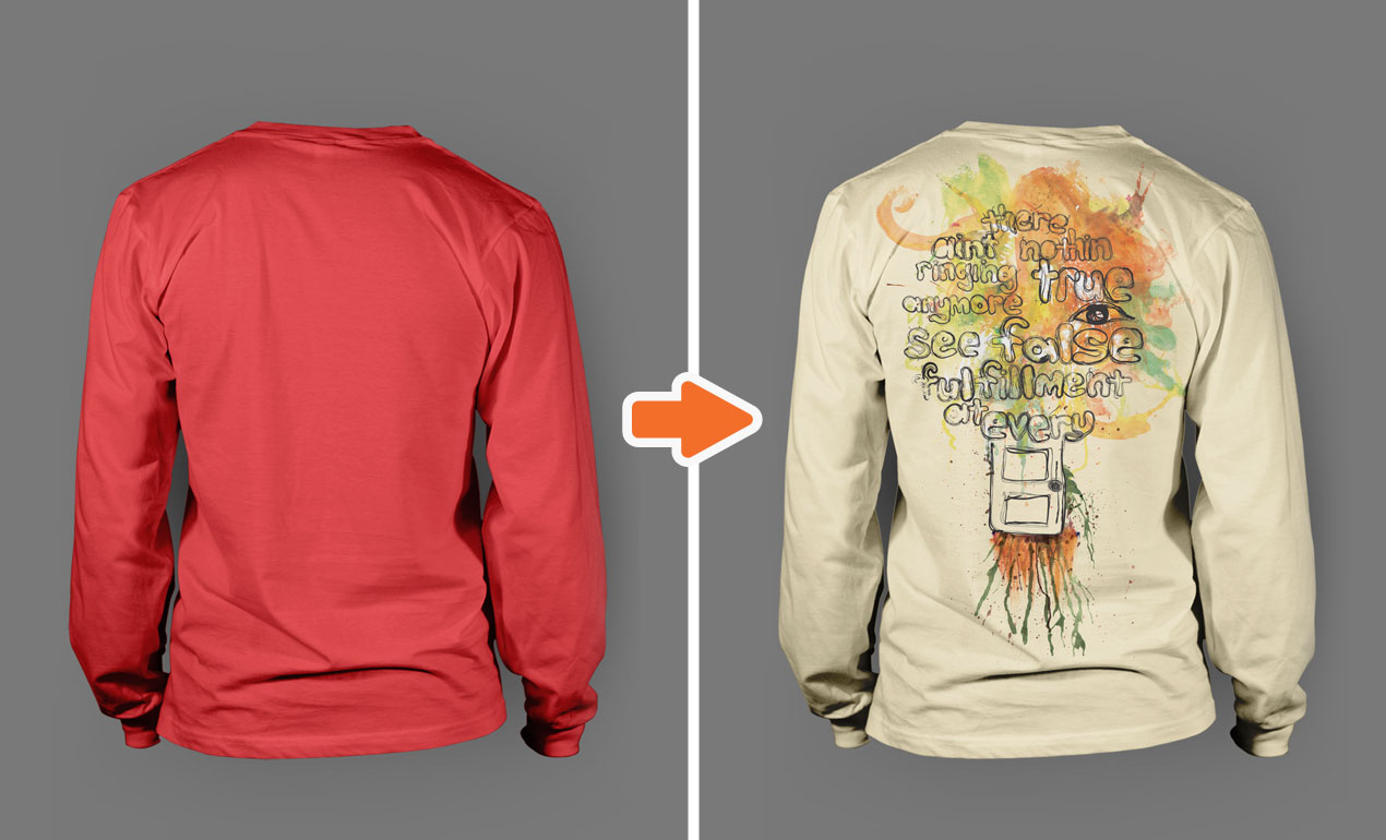 Download Men's Long Sleeve Shirt Mockups ~ Product Mockups on Creative Market