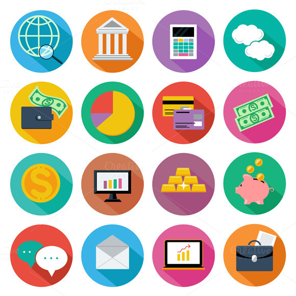 Icon Set For Finance Investment Icon Set For Finance Investment