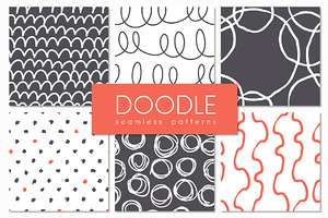 Doodle. Seamless Patterns Set