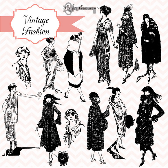 Vintage Fashion Illustrations 121