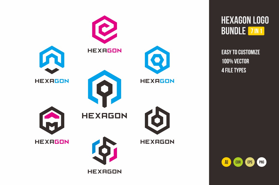 3d hexagon skype logo