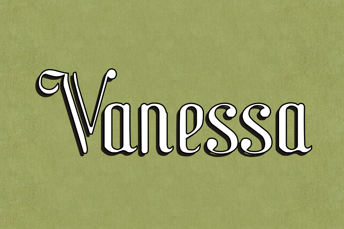 Vanessa ~ Display Fonts on Creative Market